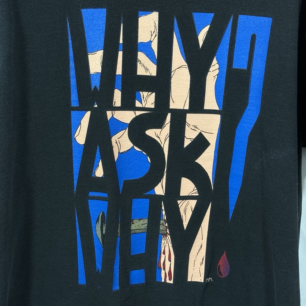 Vintage 90s 4HIM "Why Ask Why"‎ Christian Shirt Single Stitch AOP USA XL